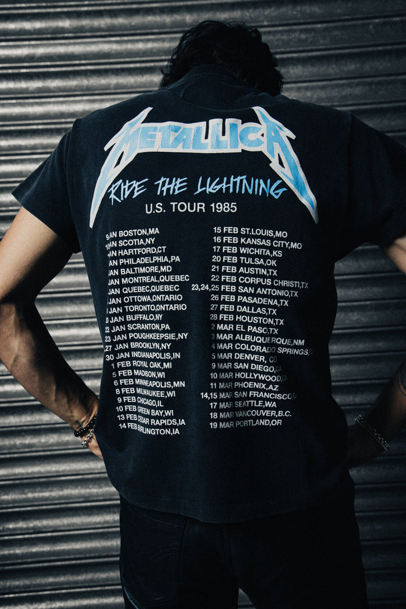 METALLICA RIDE THE LIGHTNING US TOUR VINTAGE T-SHIRT