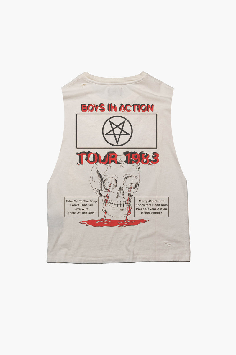 Motley Crue Boys In Action Vintage Tank