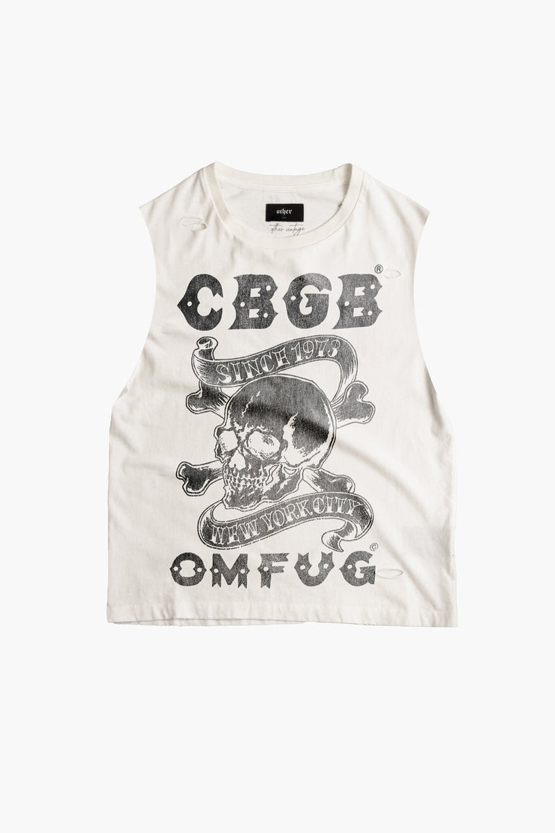 CBGB SKULL & CROSSBONES VINTAGE TANK
