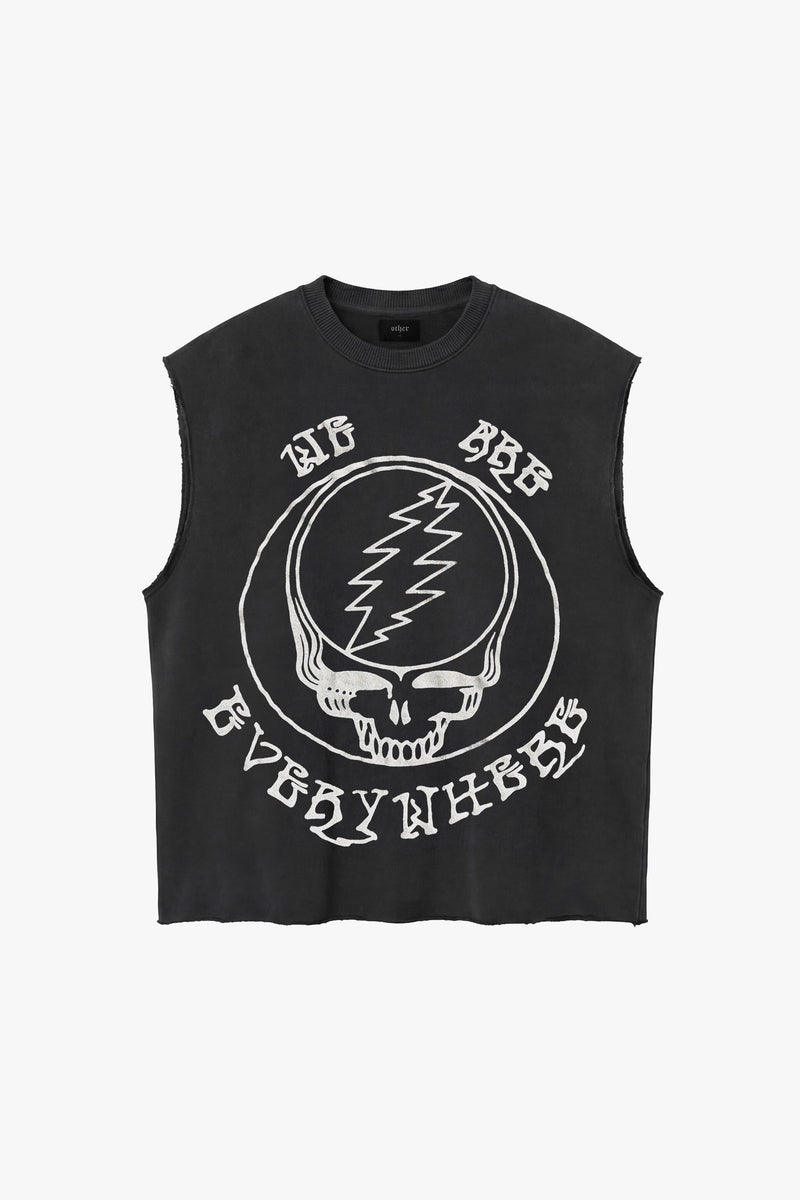 GRATEFUL DEAD WE ARE EVERYWHERE RAW EDGE SWEATSHIRT