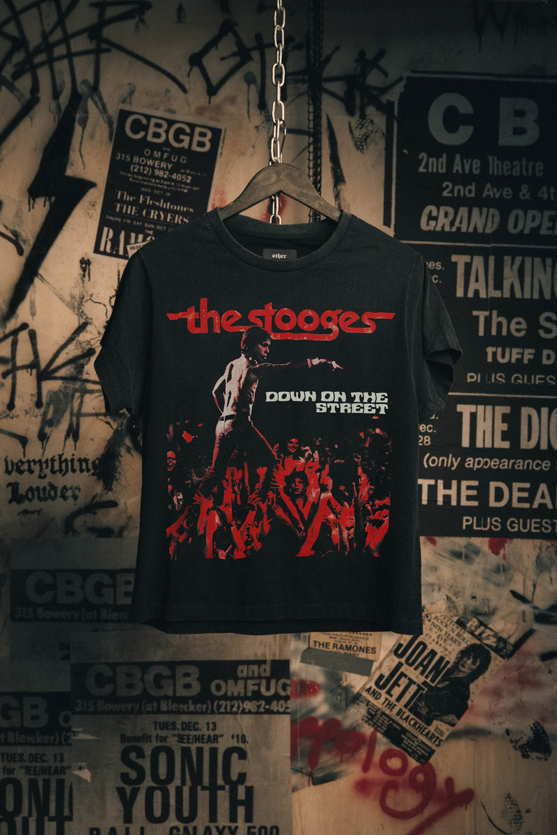 IGGY & THE STOOGES DOWN ON THE STREET VINTAGE T-SHIRT