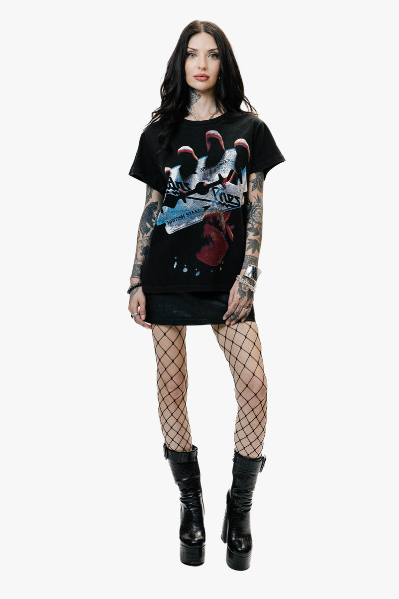 JUDAS PRIEST BRITISH STEEL VINTAGE T-SHIRT