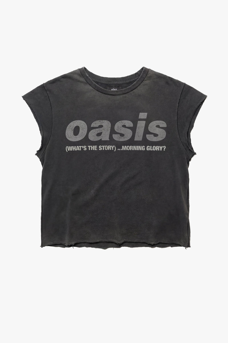 OASIS WHAT'S THE STORY RAW EDGE VINTAGE T-SHIRT