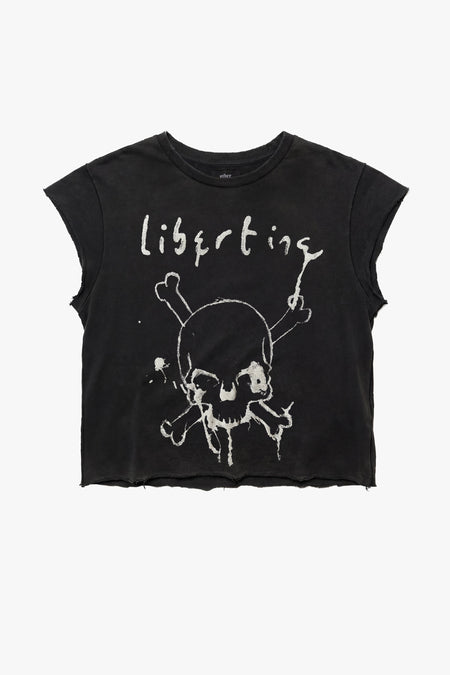 THE LIBERTINES SKULL RAW EDGE VINTAGE T-SHIRT