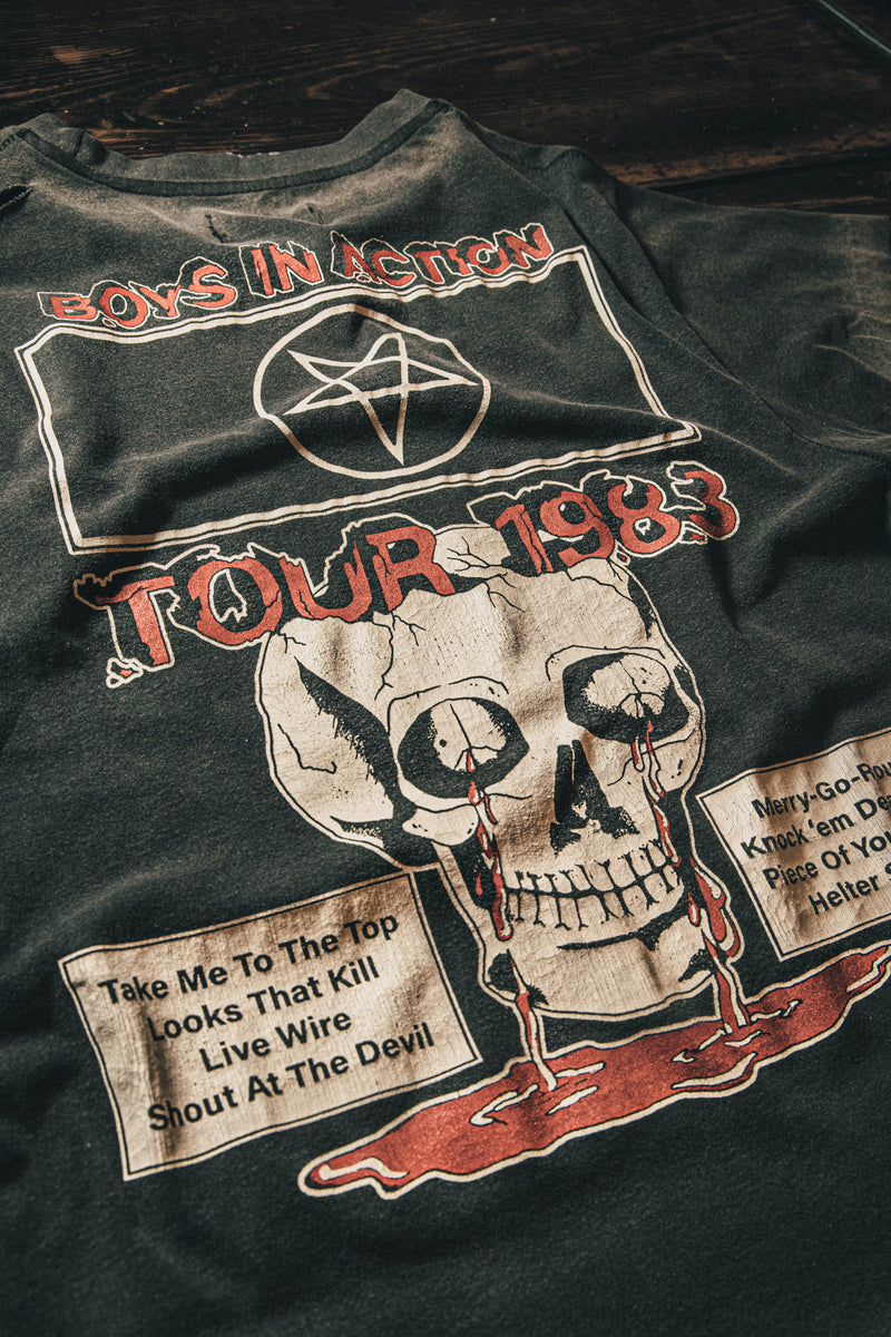 Motley Crue Boys in Action Vintage T-Shirt