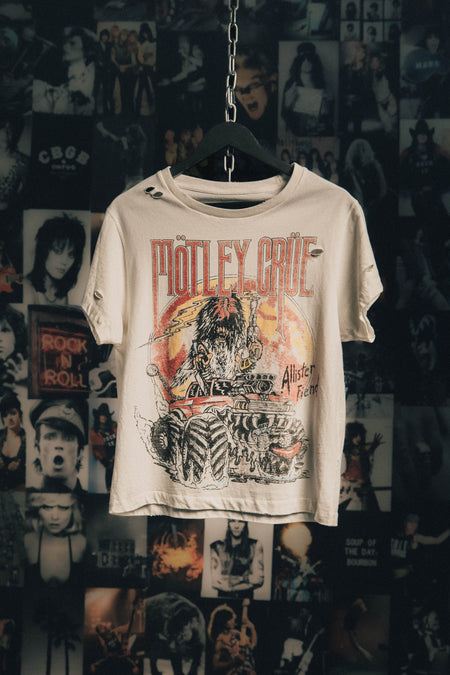 Motley Crue Wrecking Crue 85 Vintage T-Shirt